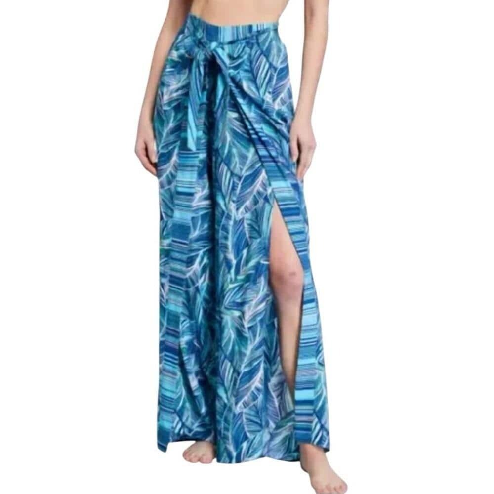 La Blanca Island Tropical Wide Leg Pants Small